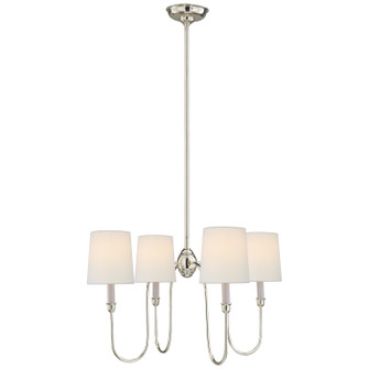 Vendome Four Light Chandelier in Polished Nickel (268|TOB 5007PN-L) Vendome Four Light Chandelier in Polished Nickel (268|TOB 5007PN-L)