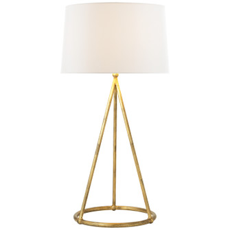 Nina One Light Table Lamp in Gilded Iron (268|TOB 3026GI-L)