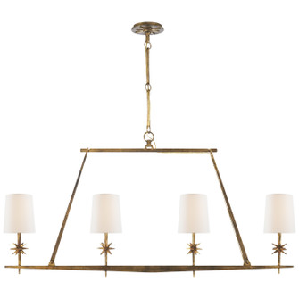 Etoile Four Light Chandelier in Gilded Iron (268|S 5316GI-L)