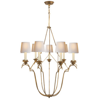 Belvedere Nine Light Chandelier in Gilded Iron (268|CHC 1403GI-L)