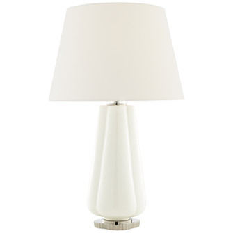 Penelope Two Light Table Lamp in White Porcelain (268|AH 3127WHT-L)