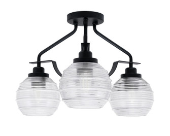Odyssey Three Light Semi-Flush Mount in Matte Black (200|2607-MB-5110)