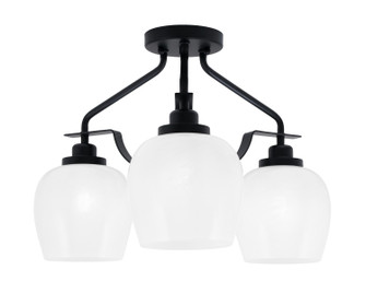 Odyssey Three Light Semi-Flush Mount in Matte Black (200|2607-MB-4811)