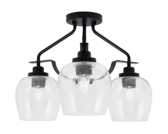 Odyssey Three Light Semi-Flush Mount in Matte Black (200|2607-MB-4810)