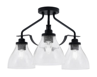Odyssey Three Light Semi-Flush Mount in Matte Black (200|2607-MB-4760)