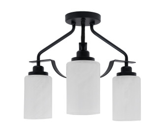 Odyssey Three Light Semi-Flush Mount in Matte Black (200|2607-MB-3001)