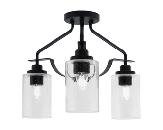 Odyssey Three Light Semi-Flush Mount in Matte Black (200|2607-MB-300)