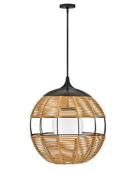 Maddox LED Hanging Lantern in Black (13|19675BK-NAT)