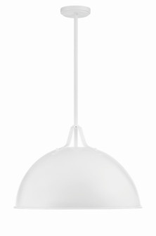 Soto One Light Pendant in White (60|SOT-18015-WH)