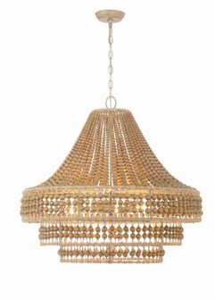 Silas Eight Light Chandelier in Burnished Silver (60|SIL-B6008-BS)