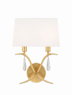 Rollins Two Light Wall Sconce in Antique Gold (60|ROL-18802-GA)