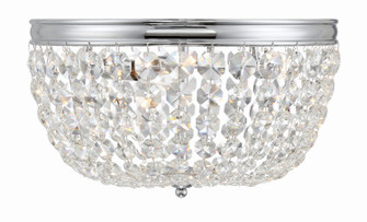 Nola Three Light Flush Mount in Polished Chrome (60|NOL-314-CH-CL-MWP)