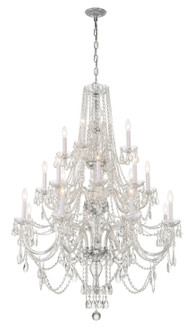 Traditional Crystal 20 Light Chandelier in Polished Chrome (60|1157-CH-CL-MWP)