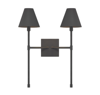 Jefferson Two Light Wall Sconce in Matte Black (51|9-5202-2-89)