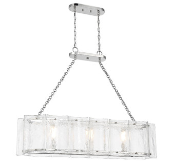 Genry Three Light Linear Chandelier in Polished Nickel (51|1-8203-3-109)
