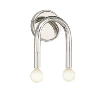 Two Light Wall Sconce in Polished Nickel (446|M90099PN)