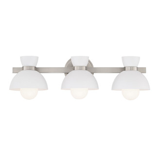 Three Light Bathroom Vanity in Brushed Nickel (446|M80075BN)