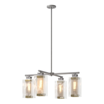 Polaris Polaris Outdoor 4-Light Pendant in Coastal Burnished Steel (39|364213-SKT-MULT-78-70-ZM0093)