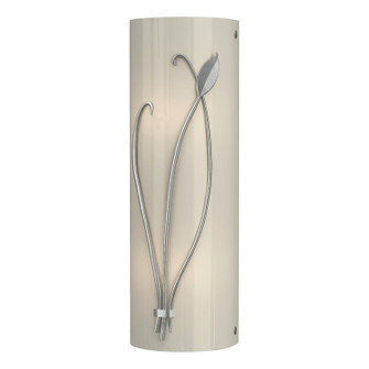 Leaf Forged Leaf and Stem Sconce in Vintage Platinum (39|205770-SKT-LFT-82-CC0410)