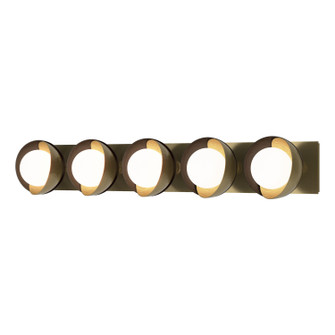 Brooklyn Brooklyn 5-Light Straight Double Shade Bath Sconce in Modern Brass (39|201379-SKT-86-14-GG0711)