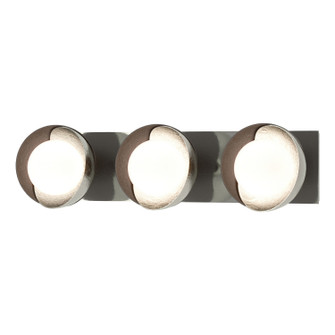 Brooklyn Brooklyn 3-Light Straight Double Shade Bath Sconce in Sterling (39|201378-SKT-85-14-GG0711)