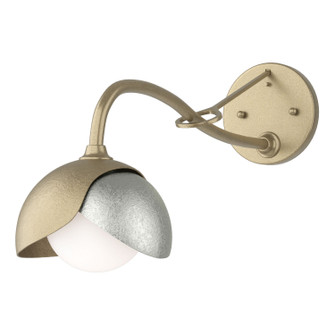 Brooklyn Brooklyn 1-Light Double Shade Long-Arm Sconce in Soft Gold (39|201377-SKT-84-85-GG0711)