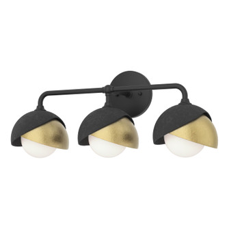 Brooklyn Brooklyn 3-Light Double Shade Bath Sconce in Black (39|201375-SKT-10-86-GG0711)