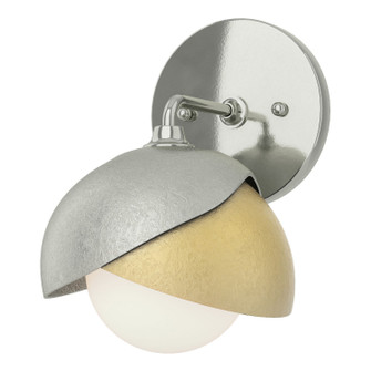 Brooklyn Brooklyn 1-Light Double Shade Bath Sconce in Sterling (39|201374-SKT-85-86-GG0711)