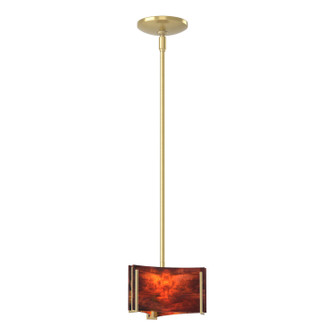 Exos Glass Exos Delta Mini Pendant in Modern Brass (39|188100-SKT-MULT-86-ZB0156)