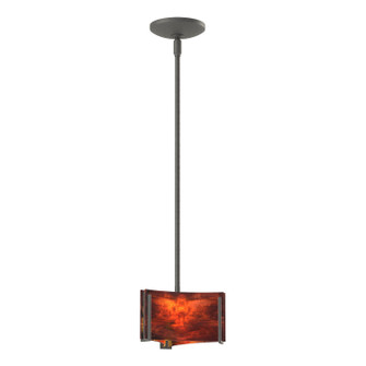 Exos Glass One Light Mini Pendant in Natural Iron (39|188100-SKT-MULT-20-ZB0156)