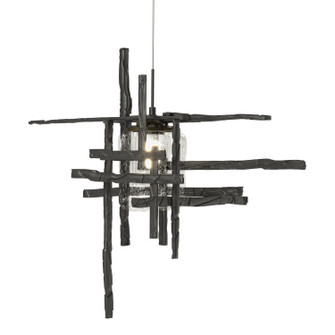 Tura Tura Seeded Glass Low Voltage Mini Pendant in Black (39|161184-SKT-STND-10-II0728)