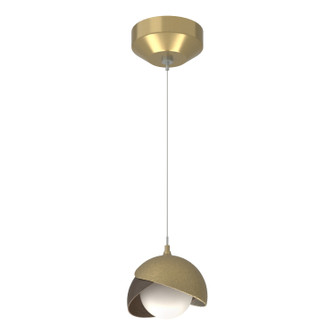 Brooklyn One Light Mini Pendant in Modern Brass (39|161183-SKT-STND-86-05-GG0711)