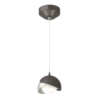 Brooklyn One Light Mini Pendant in Oil Rubbed Bronze (39|161183-SKT-STND-14-82-GG0711)