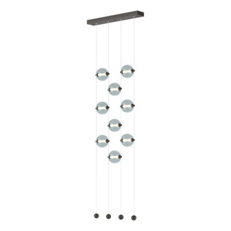 Abacus Abacus 9-Light Ceiling-to-Floor LED Pendant in Oil Rubbed Bronze (39|139057-LED-STND-14-YL0668)