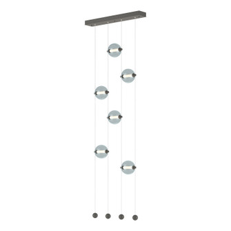 Abacus Abacus 6-Light Ceiling-to-Floor LED Pendant in Natural Iron (39|139055-LED-STND-20-YL0668)