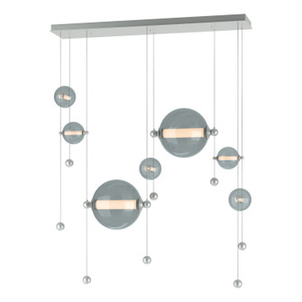 Abacus Abacus 7-Light Double Linear LED Pendant in Vintage Platinum (39|139054-LED-STND-82-YL0694)