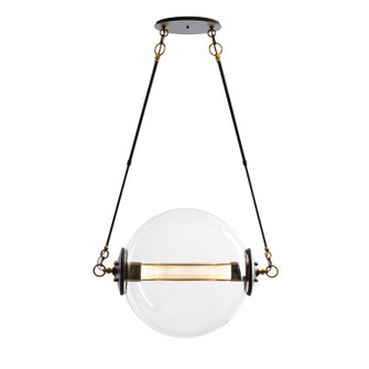 Otto Two Light Pendant in Black with Brass Accents (39|134405-SKT-SHRT-31-YE0499)