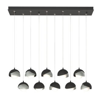 Brooklyn Brooklyn 10-Light Double Shade Pendant in Black (39|131205-SKT-STND-10-82-GG0711)