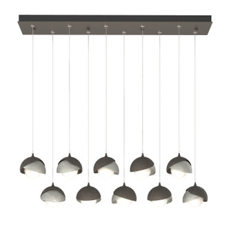 Brooklyn Brooklyn 10-Light Double Shade Pendant in Dark Smoke (39|131205-SKT-STND-07-85-GG0711)