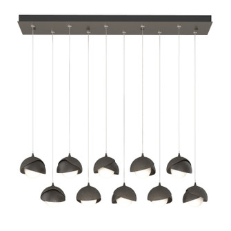 Brooklyn Brooklyn 10-Light Double Shade Pendant in Dark Smoke (39|131205-SKT-STND-07-14-GG0711)