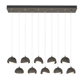 Brooklyn Brooklyn 10-Light Double Shade Pendant in Dark Smoke (39|131205-SKT-STND-07-07-GG0711)