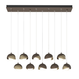 Brooklyn Brooklyn 10-Light Double Shade Pendant in Bronze (39|131205-SKT-STND-05-84-GG0711)