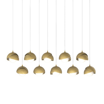 Brooklyn Brooklyn 10-Light Double Shade Pendant in Modern Brass (39|131205-SKT-LONG-86-86-GG0711)
