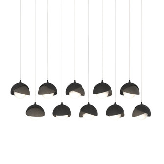 Brooklyn Brooklyn 10-Light Double Shade Pendant in Black (39|131205-SKT-LONG-10-07-GG0711)