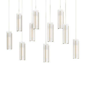 Exos Glass Exos Glass 10-Light Pendant in Modern Brass (39|131204-SKT-LONG-86-GG0065)
