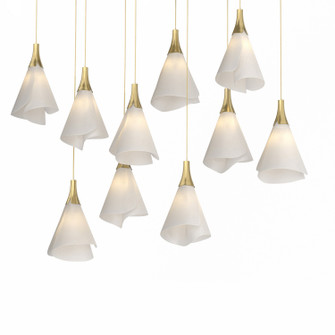 Mobius Athena Triple Short LED Lantern in Modern Brass (39|131202-SKT-LONG-86-SH1987)