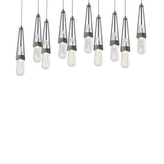 Link Link 10-Light Blown Glass Pendant in Black (39|131200-SKT-LONG-10-YG0434)