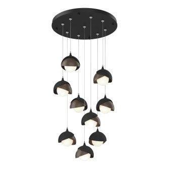 Brooklyn Brooklyn 9-Light Double Shade Pendant in Black (39|131105-SKT-STND-10-05-GG0711)