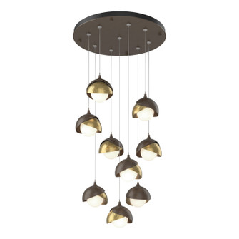 Brooklyn Brooklyn 9-Light Double Shade Pendant in Bronze (39|131105-SKT-STND-05-86-GG0711)