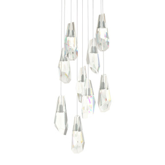 Luma Luma 9-Light Large Crystal Pendant in Vintage Platinum (39|131101-SKT-LONG-82-CR)